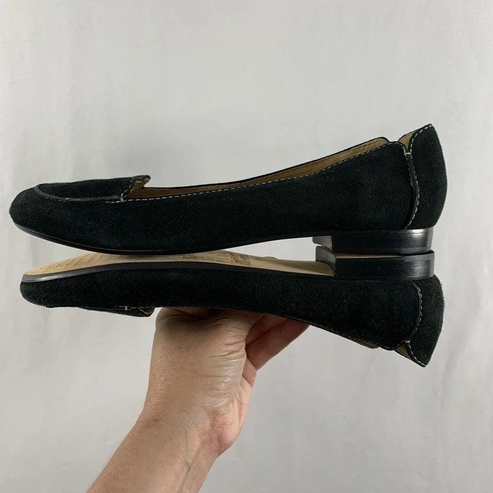 Kate Spade Womens Suede Loafers Smoking Flats Sz 7 Old Money Parisian Minimalist